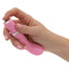 Pillow Talk Racy - Luxurious Mini Massager delivers multispeed vibrations your G-spot will love, all in a quilted silicone body w/ a luxurious Swarovski crystal. Pink. On-hand. (3)