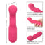 Pixies Curvy Liquid Silicone Mini G-Spot Vibrator has a flat tapered head to rub your G-spot just right & is made from liquid silicone for a plush feeling. Dimension.
