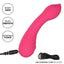 Pixies Teaser Liquid Silicone Mini G-Spot Vibrator has a dual-ended design w/ a tapered, bulbous head & a round, ribbed head for versatile G-spot pleasure that is discreet while travelling. USB charging.