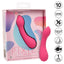 Pixies Teaser Liquid Silicone Mini G-Spot Vibrator has a dual-ended design w/ a tapered, bulbous head & a round, ribbed head for versatile G-spot pleasure that is discreet while travelling. Features.
