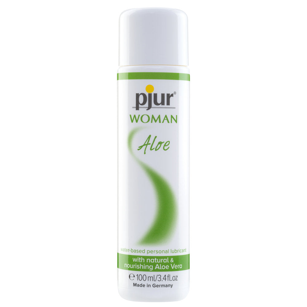 Pjur Woman Aloe Vera Water-Based pH-Balanced Lubricant - natural moisturising aloe vera to complement a woman's natural lubrication. 100ml