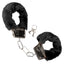 These playful furry handcuffs lock & come w/ 2 keys + a safety release built-in for easy removal. Use with or w/out the faux fur for perfect BDSM intensity.  Black