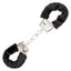 These playful furry handcuffs lock & come w/ 2 keys + a safety release built-in for easy removal. Use with or w/out the faux fur for perfect BDSM intensity.  Black 3