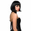 This soft, lifelike chin-length bob wig has upturned ends that closely follow your face shape to show off the contour of your jawline. Black (2)
