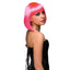 This soft, lifelike chin-length bob wig has upturned ends that closely follow your face shape to show off the contour of your jawline. Hot pink (2)