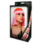 Pleasure Wigs Neon Cleo Blunt Fringe Bob Wig has straight bangs & comes in neon blue, purple or hot pink to turn heads at costume parties & cosplay events. Hot pink - package.