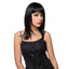 Pleasure Wigs Steph Choppy Layered Wig With Fringe reaches the upper back & features a stylish layered design + choppy bangs to frame your face. Black.