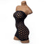 Poison Rose Oval Net Tube Dress. Dare to bare all in this seamless, stretchy, open weave dress that hugs your curves! Layer it over other clothes or wear it on its own. Black. (2)
