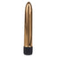 Precious Metal Gems - Straight Vibrator - gem-inlaid straight vibrator with multi-speed vibrations. Gold