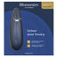 Womanizer Premium 2 - clitoral stimulator with 14 modes of Pleasure Air Technology. Rechargeable. Blueberry, box