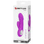 Pretty Love Ansel Thick Ridged Rabbit Vibrator has a thick ribbed shaft & phallic head for G-spot stimulation & a clitoral arm for blended orgasms. Package.