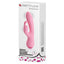 Pretty Love Broderick Flexible Rabbit Ears Vibrator moves comfortably w/ your body & has a G-spot head + clitoral bunny ears for dual internal & external stimulation. Pink-package.