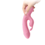 Pretty Love Broderick Flexible Rabbit Ears Vibrator moves comfortably w/ your body & has a G-spot head + clitoral bunny ears for dual internal & external stimulation. Pink-GIF. (2)