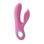 Pretty Love Canrol Rabbit Vibrator With Bristles offers wicked external sensations w/ a highly textured bristle-covered clitoral stimulator you'll love. GIF.