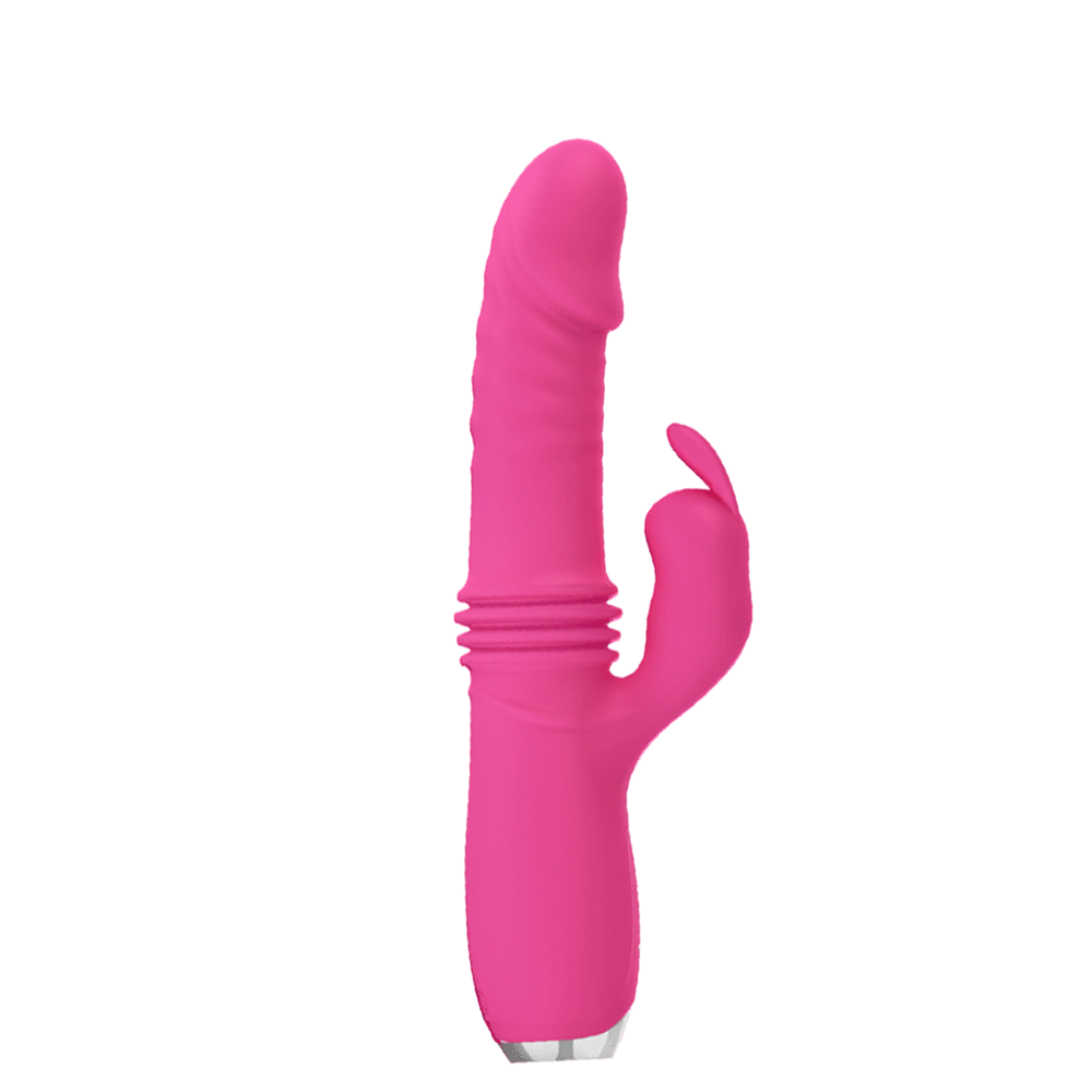 Pretty Love Dorothy Thrusting Rabbit Vibrator is one of the best women's toys for sexual pleasure, stimulating her clitoris & G-spot w/ 12 vibrations & 3 thrusting modes. Pink-GIF. (2)