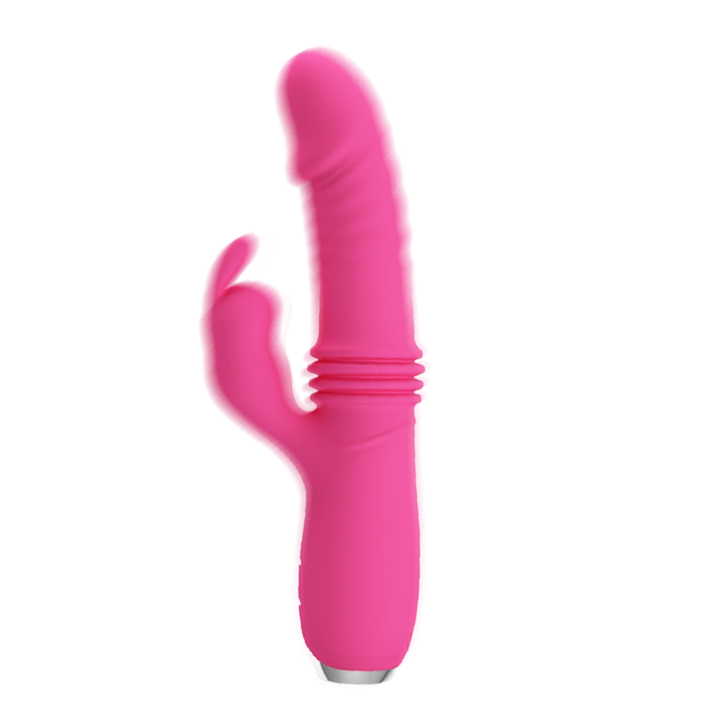 Pretty Love Dorothy Thrusting Rabbit Vibrator is one of the best women's toys for sexual pleasure, stimulating her clitoris & G-spot w/ 12 vibrations & 3 thrusting modes. Pink-GIF.