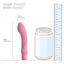 Pretty Love Ira Slim Mini G-Spot Vibrator has 10 tantalising functions to tease & please w/ a curved, bulbous head to ensure the vibes go right where you want. Dimension.