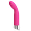Pretty Love John Angled G-Spot Vibrator Success has a bulging rounded head on a flexible angled neck to perfectly position 12 vibration modes at your G-spot. Pink.