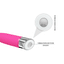 Pretty Love John Angled G-Spot Vibrator Success has a bulging rounded head on a flexible angled neck to perfectly position 12 vibration modes at your G-spot. Pink-button.