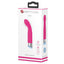 Pretty Love John Angled G-Spot Vibrator Success has a bulging rounded head on a flexible angled neck to perfectly position 12 vibration modes at your G-spot. Pink-package.