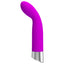 Pretty Love John Angled G-Spot Vibrator Success has a bulging rounded head on a flexible angled neck to perfectly position 12 vibration modes at your G-spot. Purple.