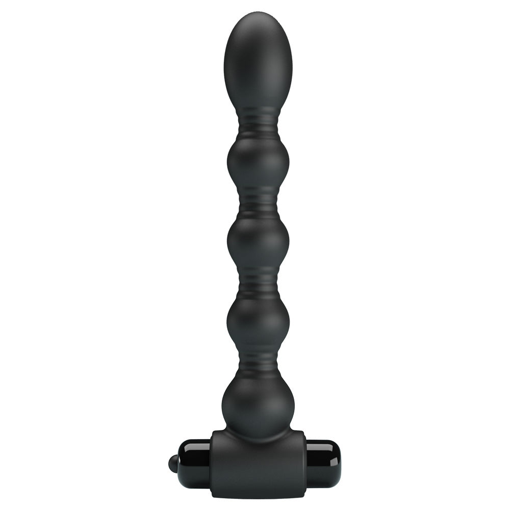 Pretty Love Lynn Vibrating Anal Beads has flexible necks between the 5 beads & boasts 10 vibration modes to please your backdoor. 
