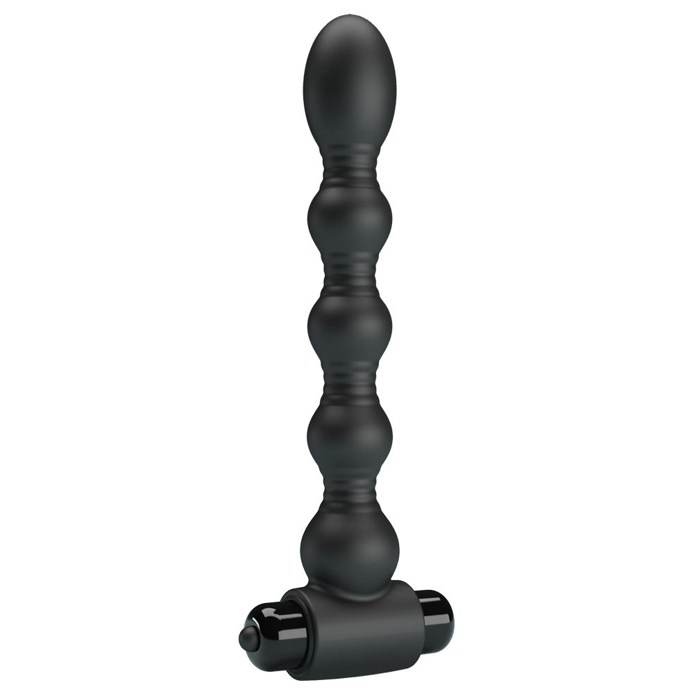 Pretty Love Lynn Vibrating Anal Beads has flexible necks between the 5 beads & boasts 10 vibration modes to please your backdoor. (2)