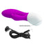Pretty Love - Master Flirtation Rabbit Vibrator has a ribbed design for more stimulation as the bulbous G-spot head & clitoral bunny ears pleasure you internally & externally. USB charging cable.