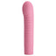 Pretty Love Mick Ribbed Mini G-Spot Vibrator - has a ribbed shaft & a bulbous, curved G-spot tip w/ 10 vibration functions. Pink 3