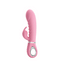 Pretty Love Prescott Dual-Density Rabbit Vibrator has a soft & flexible ribbed shaft with 7 G-spot & 7 clitoral stimulator vibration modes for awesome blended orgasms. Pink-GIF.