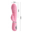 Pretty Love Prescott Dual-Density Rabbit Vibrator has a soft & flexible ribbed shaft with 7 G-spot & 7 clitoral stimulator vibration modes for awesome blended orgasms. Pink-dimension.