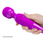 Pretty Love Purple Desire - 5-Piece Toy Kit - includes nipple clamps, a rabbit vibrator, a wand massager with head attachment & an egg vibrator. Wand massager. GIF.