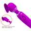 Pretty Love Purple Desire - 5-Piece Toy Kit - includes nipple clamps, a rabbit vibrator, a wand massager with head attachment & an egg vibrator. Wand attachment. GIF.