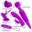 Pretty Love Purple Desire - 5-Piece Toy Kit - includes nipple clamps, a rabbit vibrator, a wand massager with head attachment & an egg vibrator. (3)
