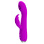 Pretty Love Rachel G-Spot Licking Rabbit Vibrator has 12 clitoral vibration modes & a tongue-shaped stimulator w/ 3 licking speeds for your G-spot or clitoris to enjoy. Purple.