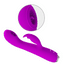 Pretty Love Rachel G-Spot Licking Rabbit Vibrator has 12 clitoral vibration modes & a tongue-shaped stimulator w/ 3 licking speeds for your G-spot or clitoris to enjoy. Purple-GIF. (2)