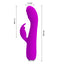 Pretty Love Rachel G-Spot Licking Rabbit Vibrator has 12 clitoral vibration modes & a tongue-shaped stimulator w/ 3 licking speeds for your G-spot or clitoris to enjoy. Purple-dimension.