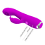 Pretty Love Rachel G-Spot Licking Rabbit Vibrator has 12 clitoral vibration modes & a tongue-shaped stimulator w/ 3 licking speeds for your G-spot or clitoris to enjoy. Purple-GIF licking button.