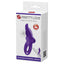 Pretty Love Vibrant Nubby Cock & Ball Ring has a 10-mode vibrating bullet that pleases both partners + a large textured clitoral head for her. Purple-package.
