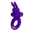 Pretty Love Vibrant Rabbit Cock & Ball Ring has 2 clitoral bunny ears that vibrate in 10 modes to tease both partners while keeping him harder for longer. Purple. GIF.