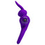 Pretty Love Vibrant Rabbit Cock & Ball Ring has 2 clitoral bunny ears that vibrate in 10 modes to tease both partners while keeping him harder for longer. Purple. (2)
