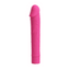 Pretty Love Vic Veiny Mini Vibrator has a bulbous phallic head & a curved veiny shaft for targeted G-spot stimulation! Waterproof silicone & battery-operated. Hot pink-GIF.