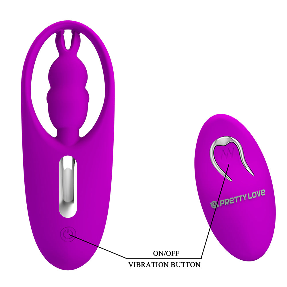 Pretty Love Wild Rabbit Remote Control Panty Vibrator - curved panty vibrator has a vibrating rabbit-shaped section that treats your clitoris to 12 powerful patterns. 6