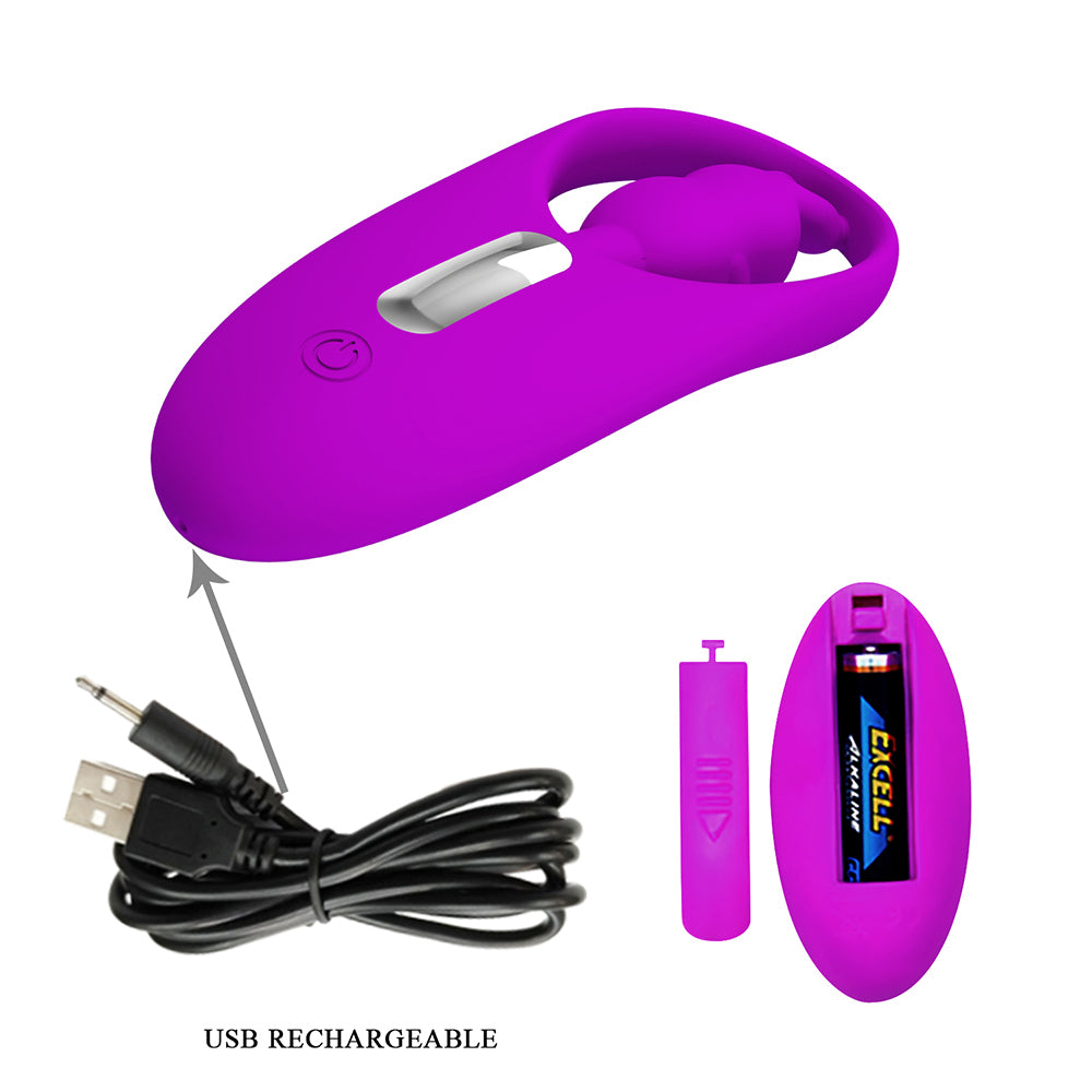Pretty Love Wild Rabbit Remote Control Panty Vibrator - curved panty vibrator has a vibrating rabbit-shaped section that treats your clitoris to 12 powerful patterns. 7
