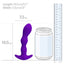 Pretty Love Yale Vibrating Prostate Plug has 12 wicked vibration modes & a bulbous shaft for extra filling stimulation. Dimension.