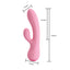 Pretty Love Zachary Flexible Rabbit Vibrator is a rechargeable rabbit vibrator w/ a flexible body that moves w/ you for internal G-spot & external clitoral stimulation. Pink-dimension.