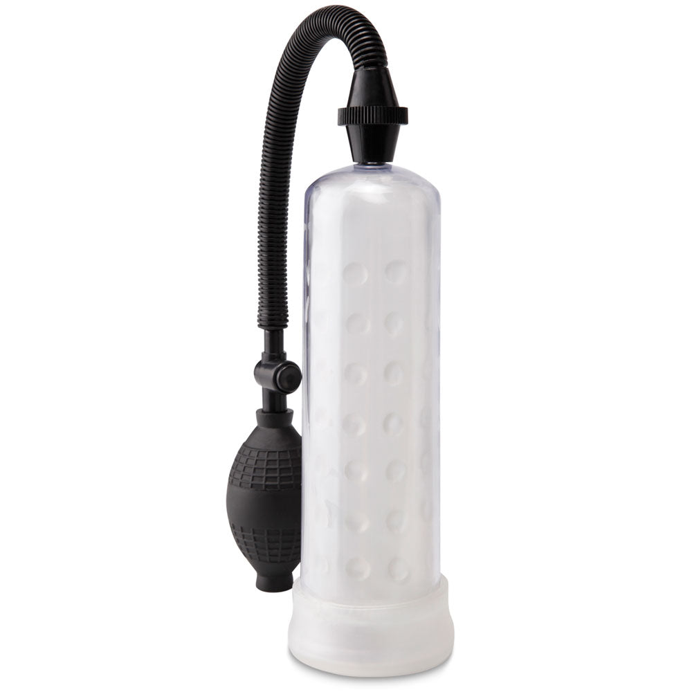 Pump Worx Silicone Power Pump gives you a stronger, longer-lasting erection with every squeeze of the hand-pump ball & has a quick-release valve for fast play. Clear.