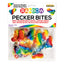 Rainbow Pecker Bites Hard Candy add a fun pop of colour & fruity flavour to snacks, desserts, candy bowls & goodie bags at hens' parties + adult events. Package.