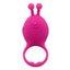 Rascal Love Ring - rechargeable silicone cockring with 10 vibration modes, clitoral stimulator with twin antennae. Rose