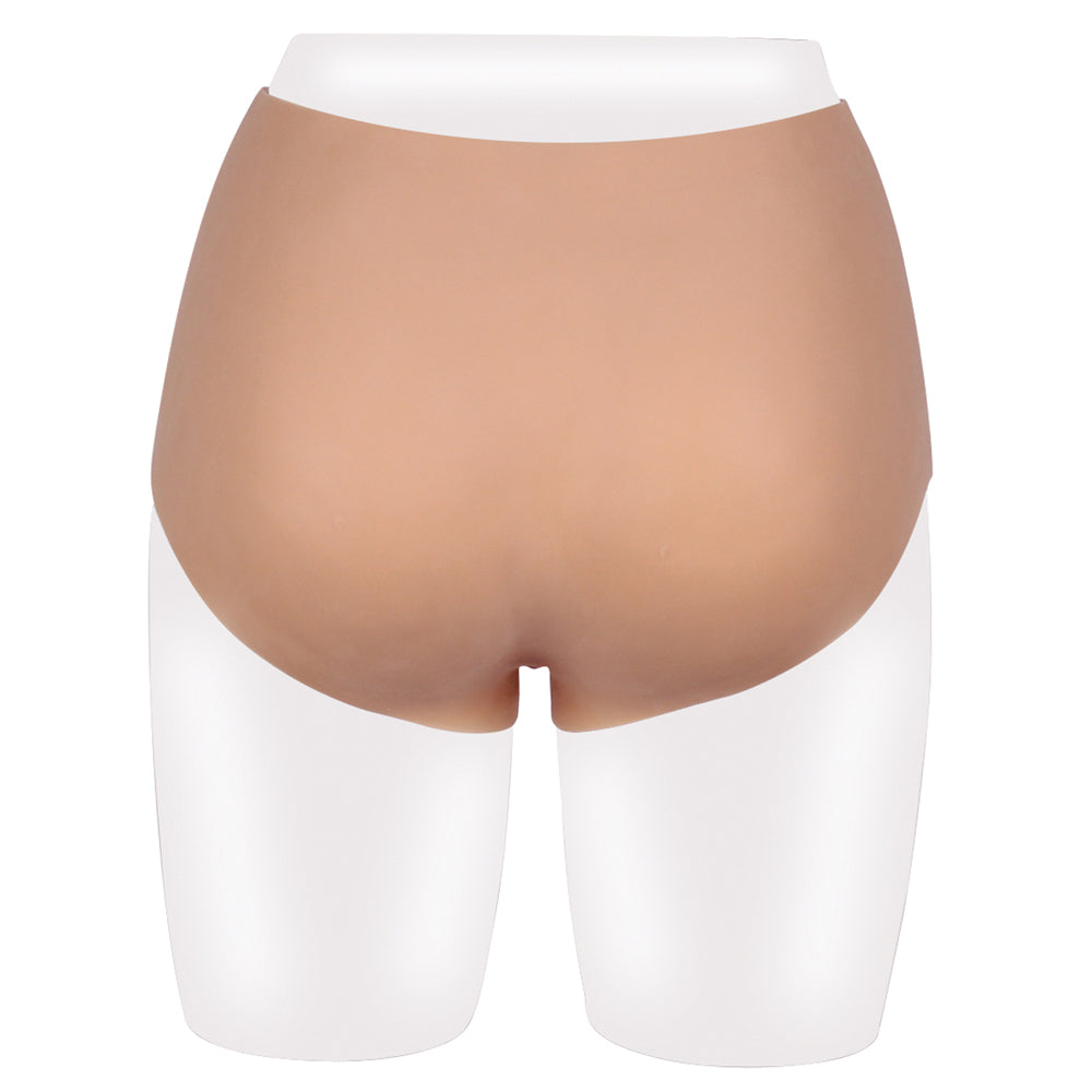 This Realistic Silicone Penis Packer Underwear - large is great for FTM dysphoria relief, drag kings or cross-dressing & has a lifelike 6" erect penis built-in. 3